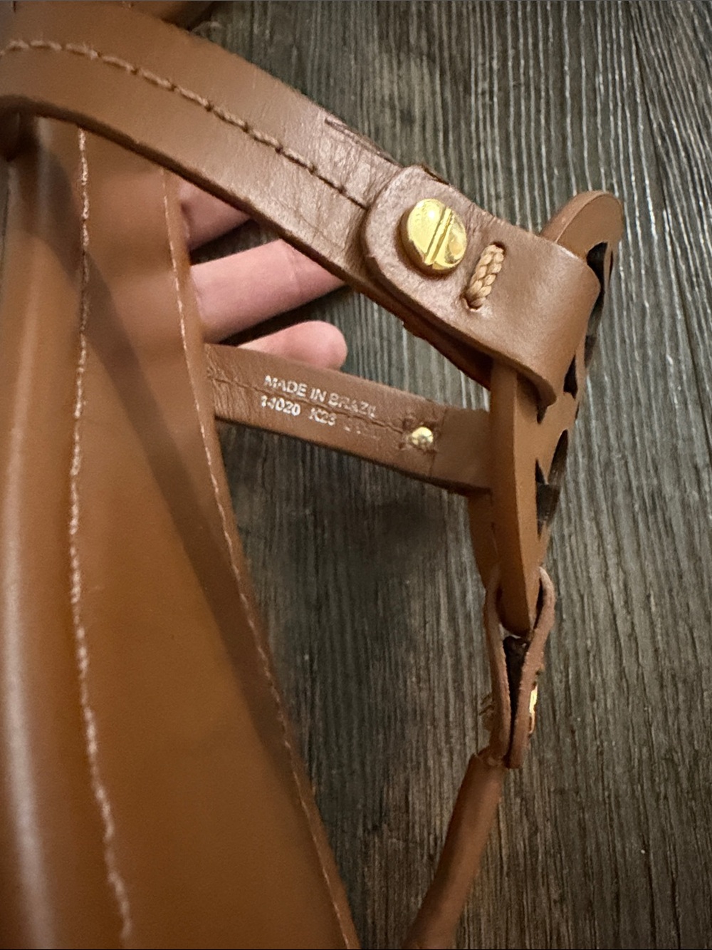 Tory Burch Brown Miller Logo Thong Sandals - Picture 4 of 6